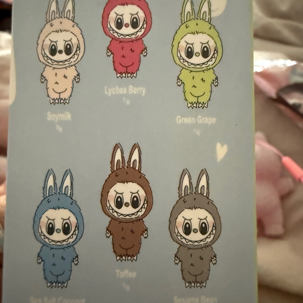 Pink labubu figurine flocked Toy Collection - Picture 4 of 7